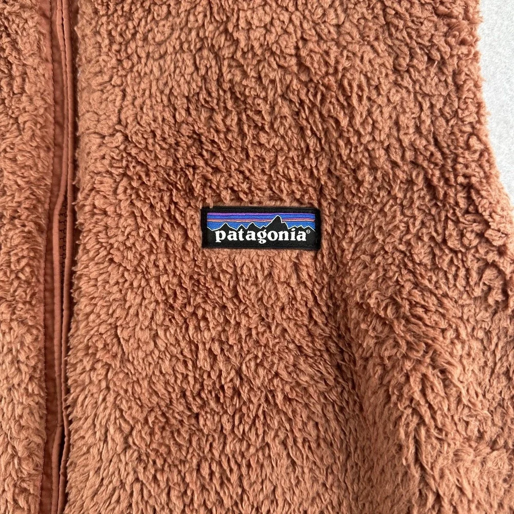 Patagonia Women's Los Gatos‎ Vest Fuzzy Fleece Zip Sleeveless Size Large Jacket